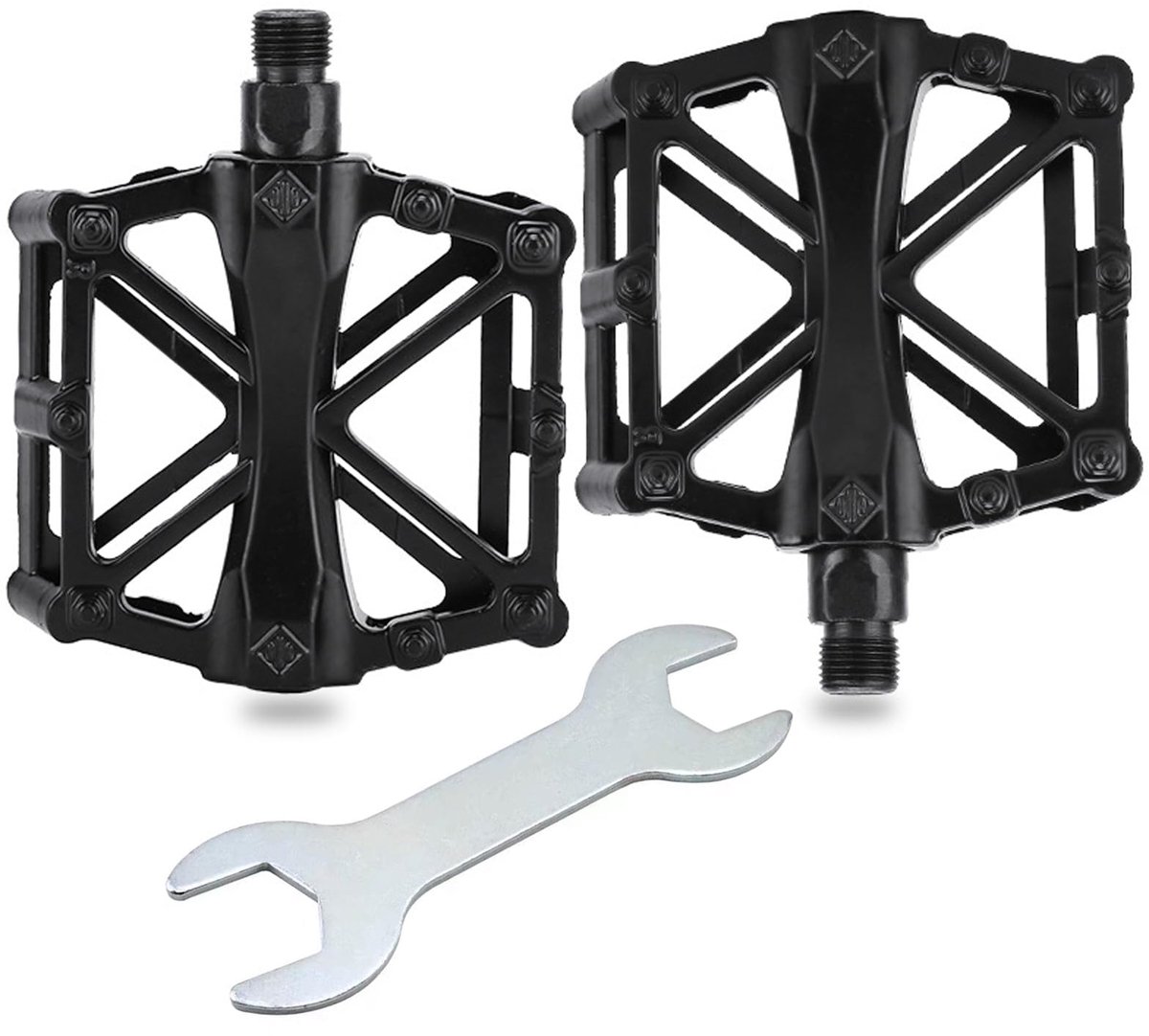 Pedalen, fietspedalen, fietspedalen, afgedichte lagers, fietspedalen voor mountainbike racefiets trekking pedalen (zwart)