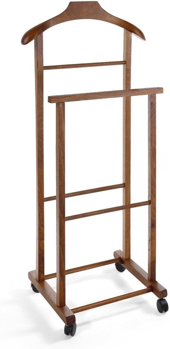 Textiel Houten Wielen - Opbergmand - Decoratie en Ambachten - Met Wielen - 44 x 103 cm - Walnoot Bruin