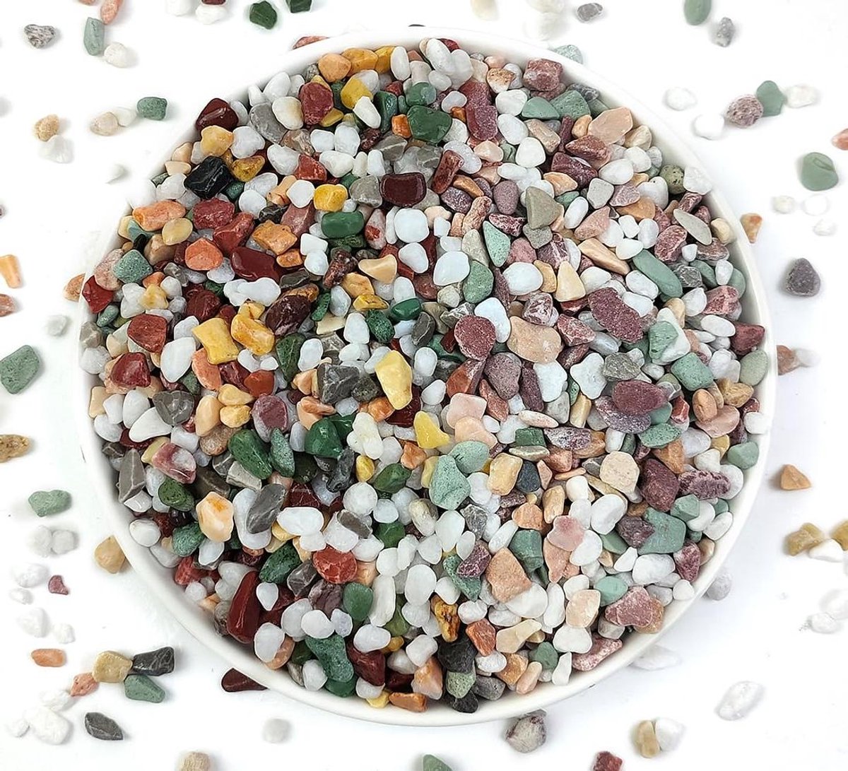 Decoratieve Steentjes - Kiezels Grind - Planten Verzorgen - Natuurlijk Gekleurd - 2.3 kg - Multicolor