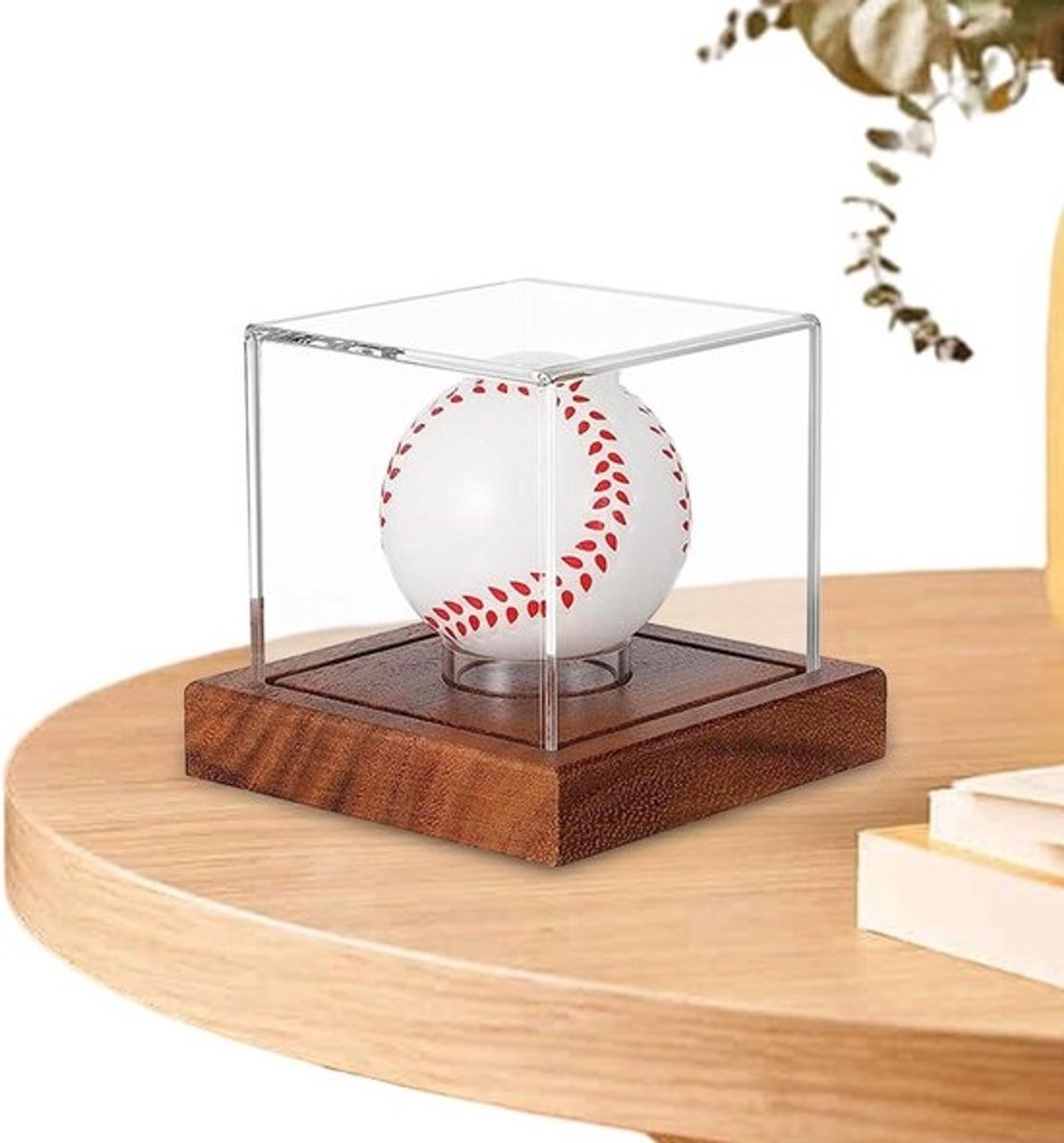 Honkbal Display - Honkbalstandaard Acryl - Collectie Tonen - UV-Bescherming - 1 Stuk - Transparant