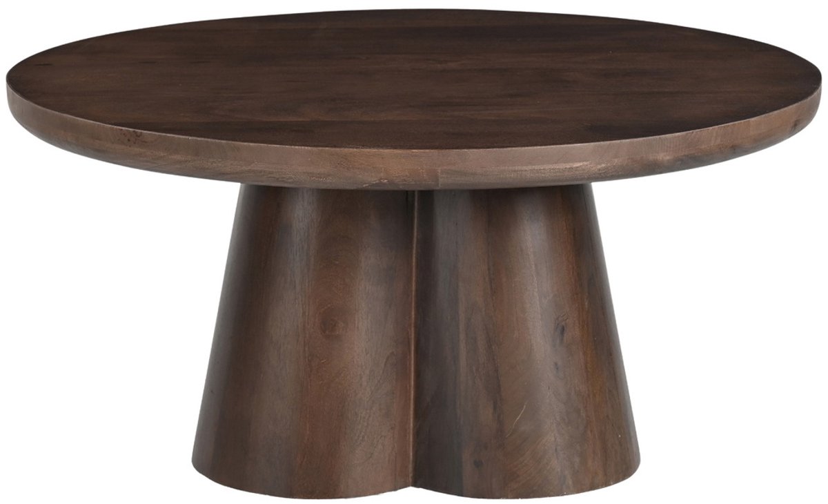 Livingfurn Salontafel Brix Clubs Mangohout Bruin Ø80cm