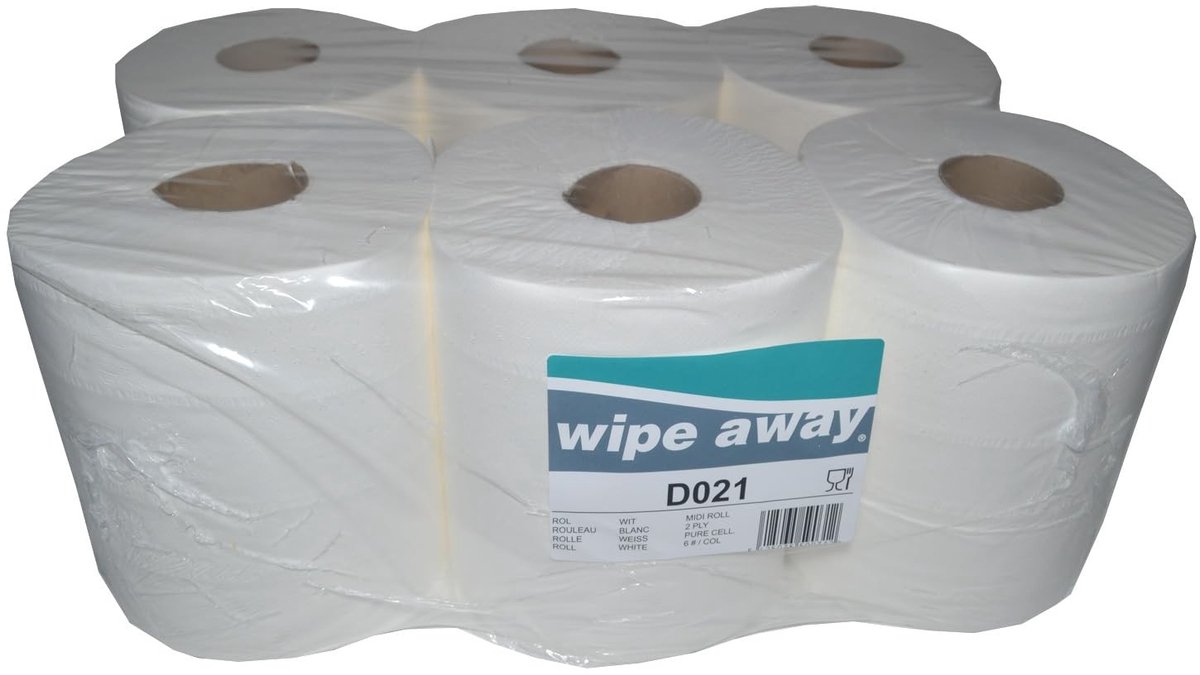 Schoonmaakpapier Rol - Twee-laags 20cm x 160m