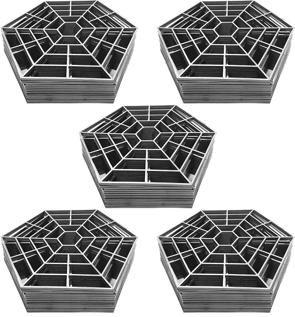 Pond Grille Bescherming - Set van 100 - Zwart