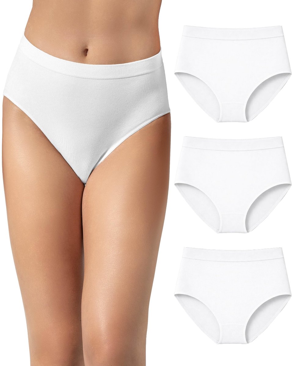 High Waist Ondergoed voor dames - Bamboo Viscose - Verpakking van 3