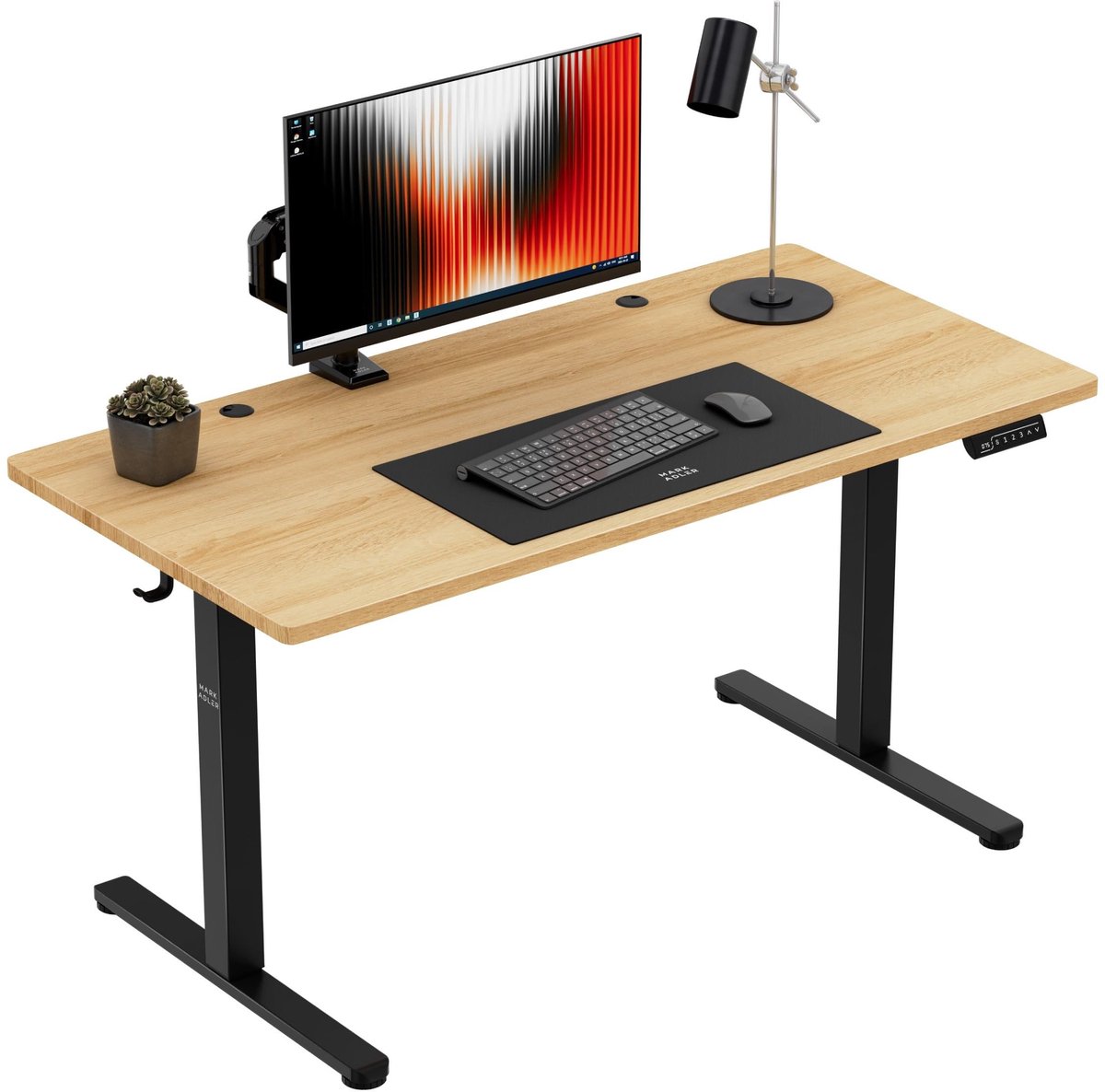 Elektrisch In hoogte Verstelbaar Bureau - 140x70cm Werkblad - Stil Motor