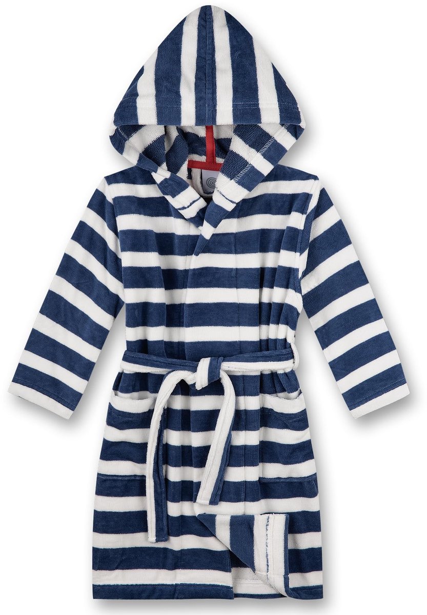 Jongens Badjas - Zachte terry fleece met capuchon - Inktblauw