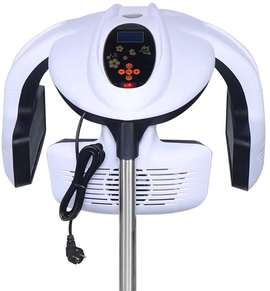 Droogkap Vloerstandaard - Ivoor - 800 W - PVC - Voor Salon En Thuisgebruik