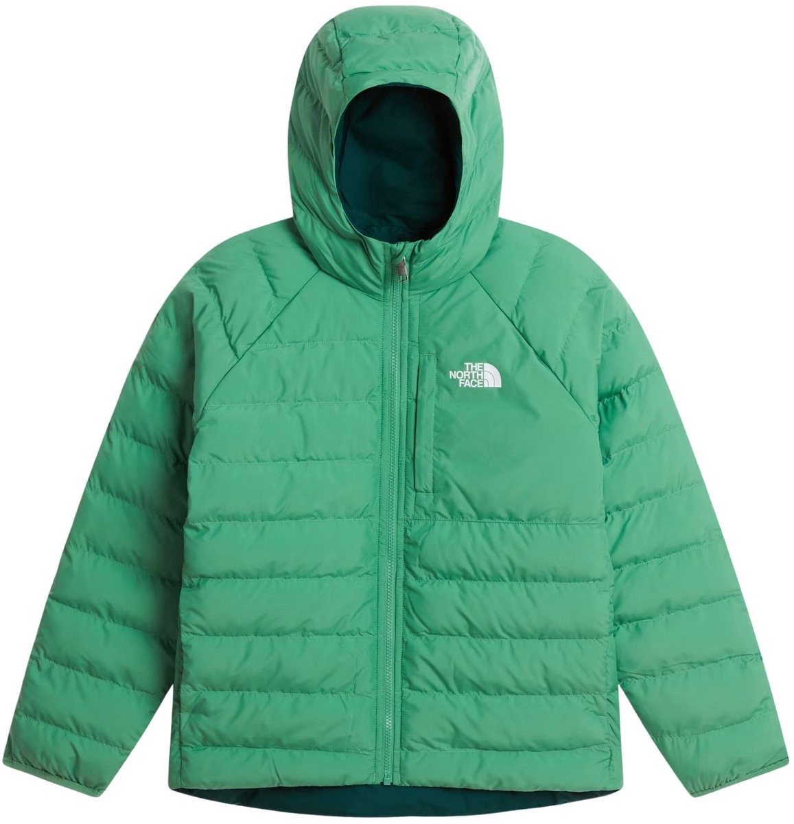 The North Face Revesible Perrito Hooded Casual winterjas jongens 164 Groen