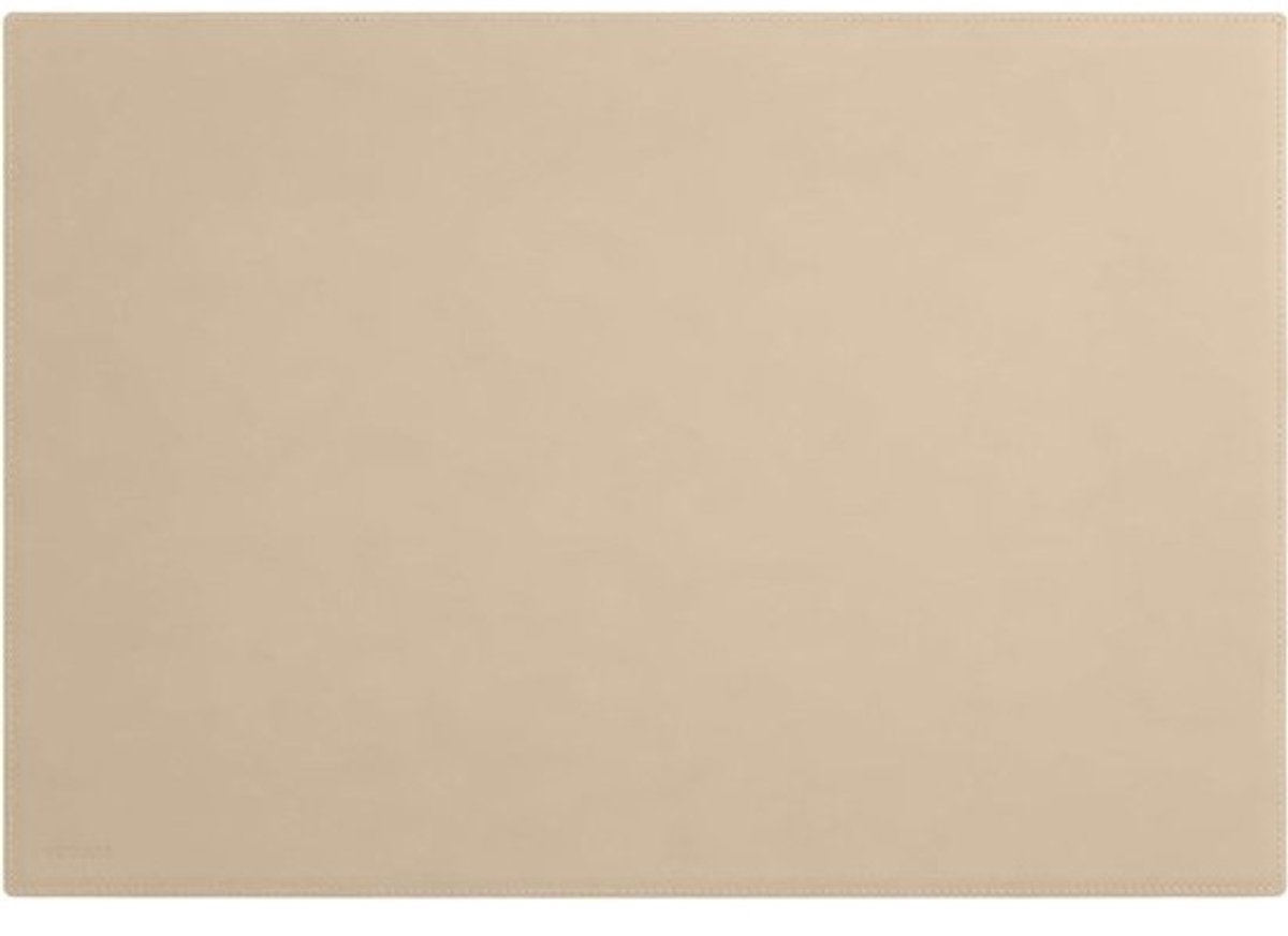 Bureaulegger Leer - Bureaumat Kantoor - Bureau Organisatie - Handgemaakte Stiksels - 80x50 cm - Beige