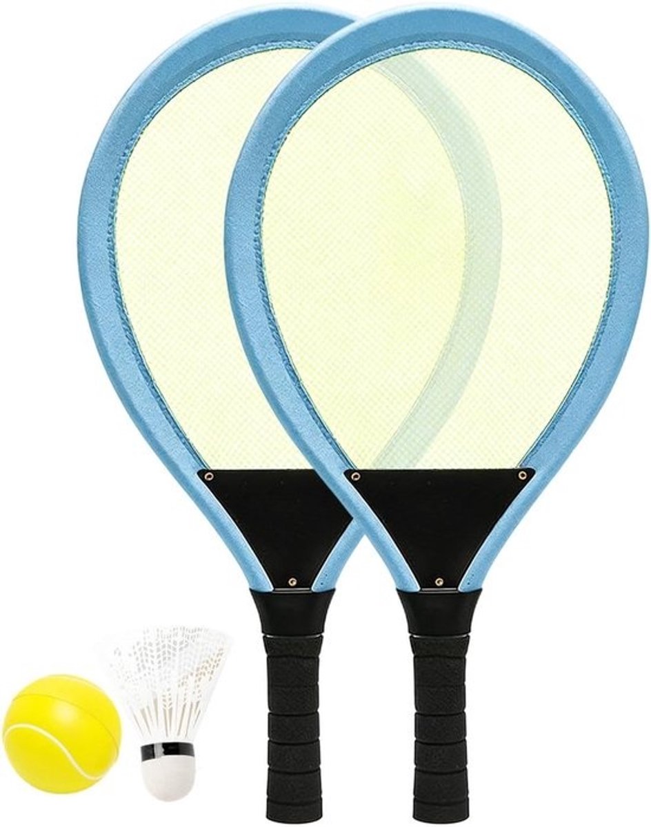 Badminton Racket Set - Kinderen Speelgoed - Buiten Spelen - Robuuste Kwaliteit - 54 x 26.5 cm - Multicolor
