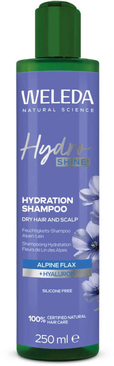 WELEDA - Hydro Shine Shampoo - 3 x 250 ml - Voordeelverpakking