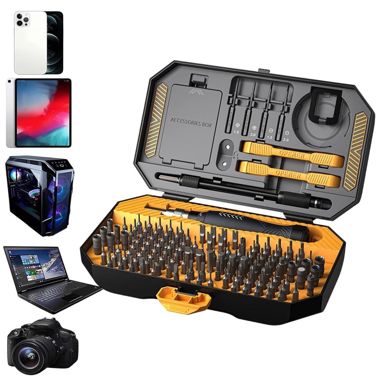 Schroevendraaierset - 116-delige magnetische tool kit met opbergkoffer