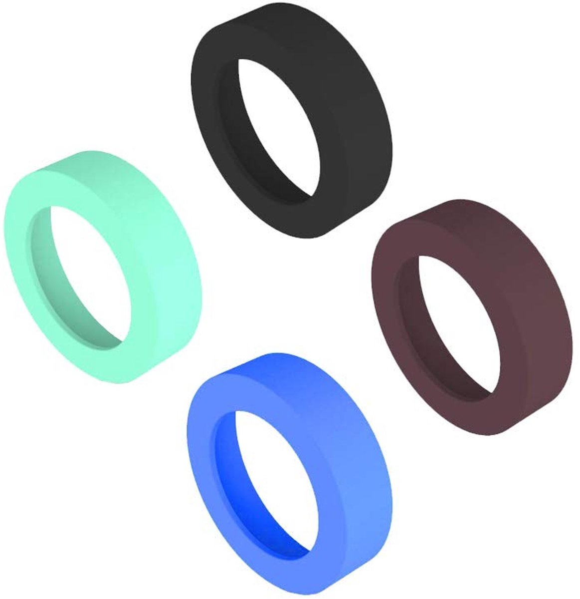 Siliconen Beschermhoes voor Flask/Mok - 4 Kleuren - 4 Stuks