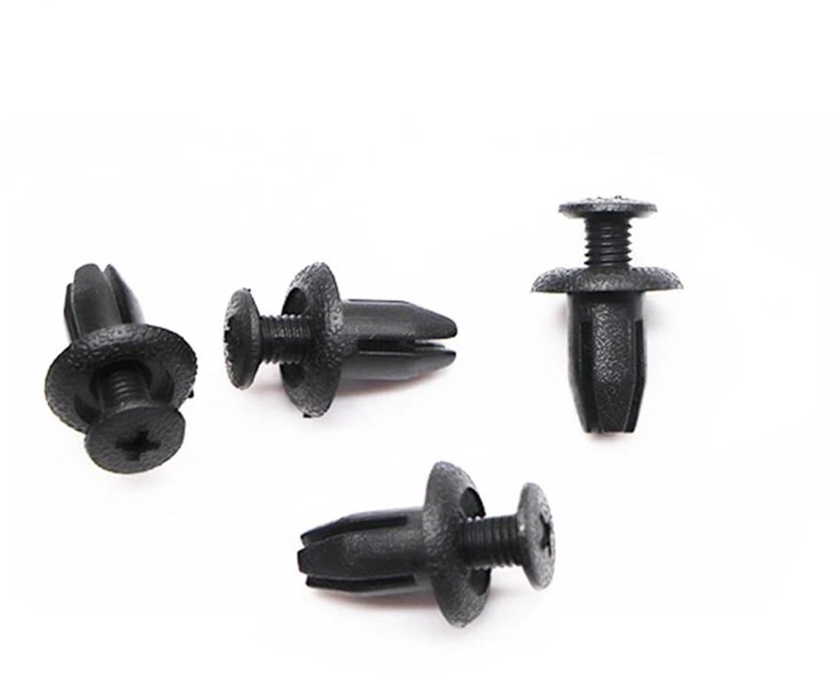 30 Stuks Spatbordclips - 8 mm Gat - Kunststof
