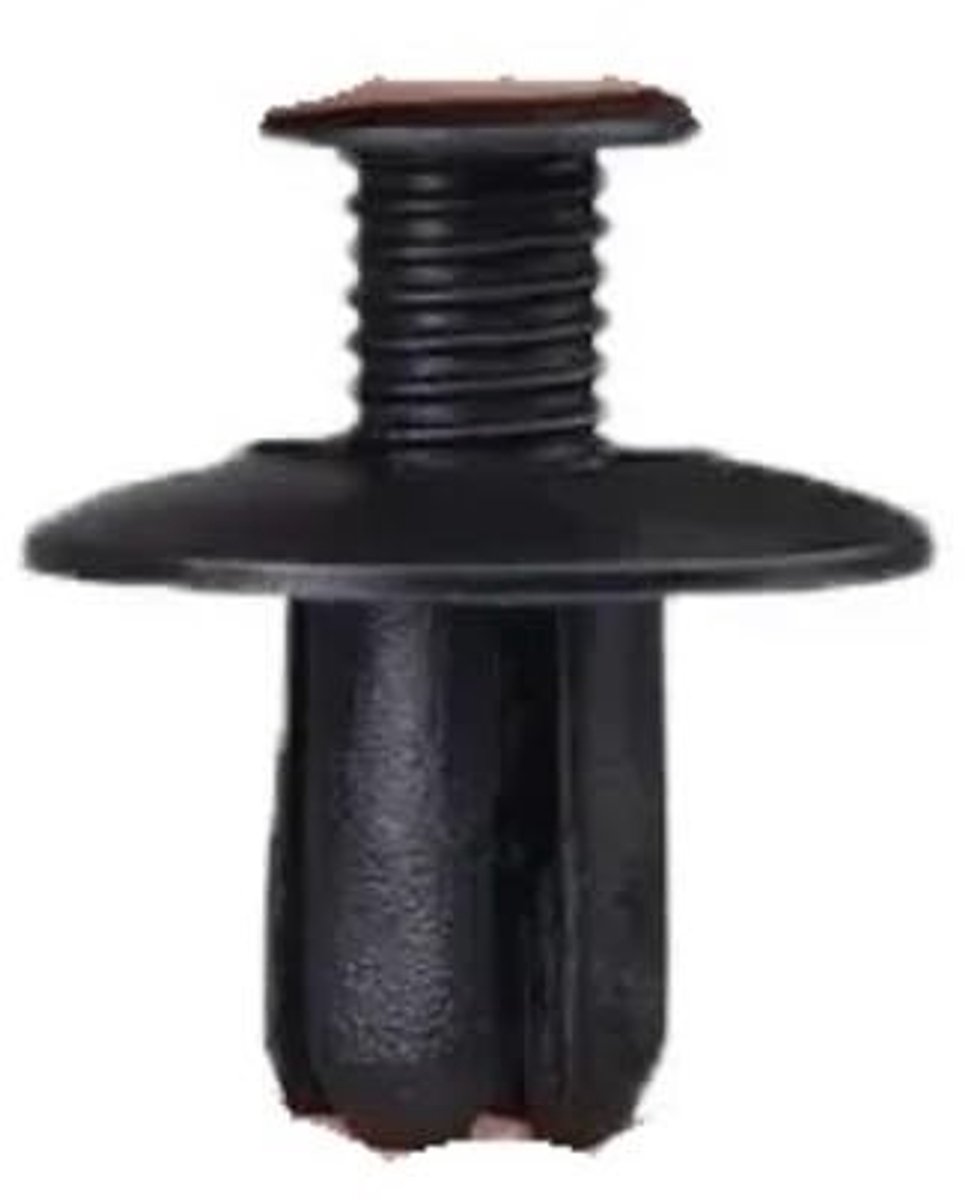 50/100 Stuks Plastic Bevestigingsschroeven voor Autobumper en Deurbekleding - Zwart