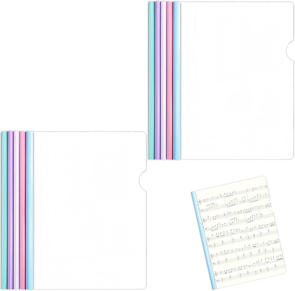 Transparante A4 Report Cover - 10 Stuks Plastic Mappen voor Documenten, Rapporten en Presentaties