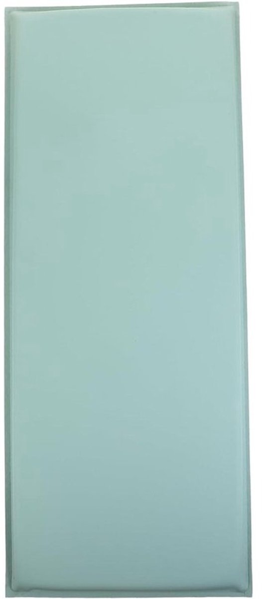 Muurkussen Kinderkamer - Wandbekleding Babykamer - Kinderveiligheid Creëren - Zelfklevend PVC Materiaal - 50x20x1 cm - Mintgroen