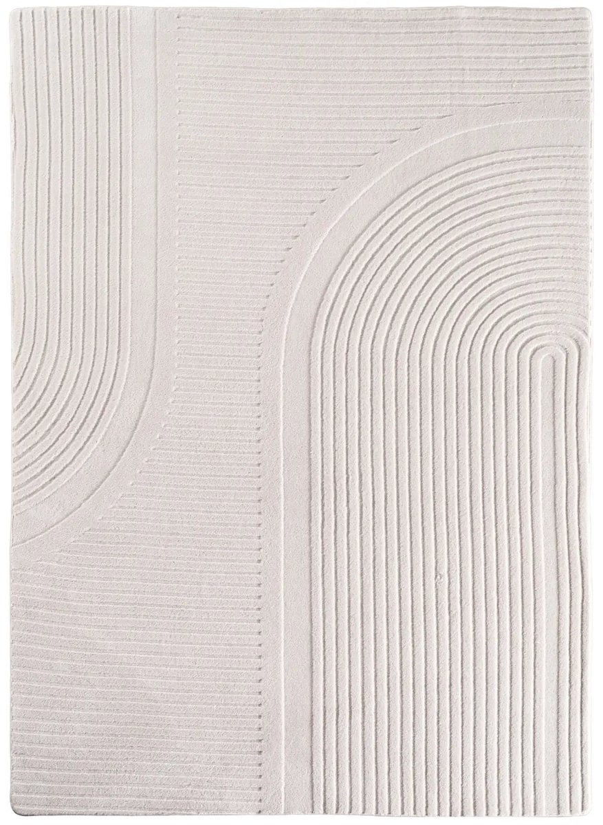 Dutch XXL Wasbaar Vloerkleed | Tapijt | Pompei | Grafisch | Crème | 240x340 cm