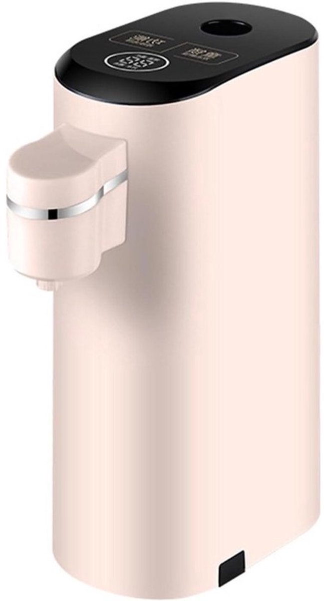 Mini Water Dispenser - Directe Boiler Pomp - Snel Warm Water - 3 Seconden Verwarming - 75 cm Snoer - Roze