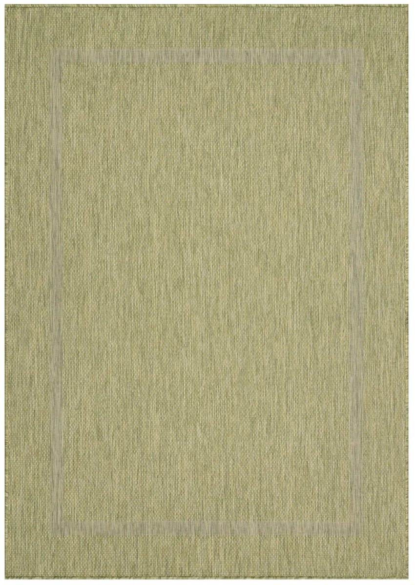 Dutch XXL Buitenkleed | Relax | Kader | Groen | 140x200 cm | Buitentapijt | Tuintapijt