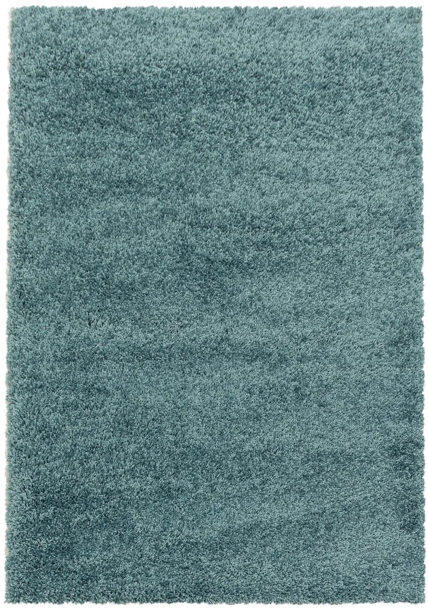 Dutch XXL Hoogpolig Vloerkleed | Tapijt | Shaggy | Sydney | Uni | Aquablauw | 120x170 cm