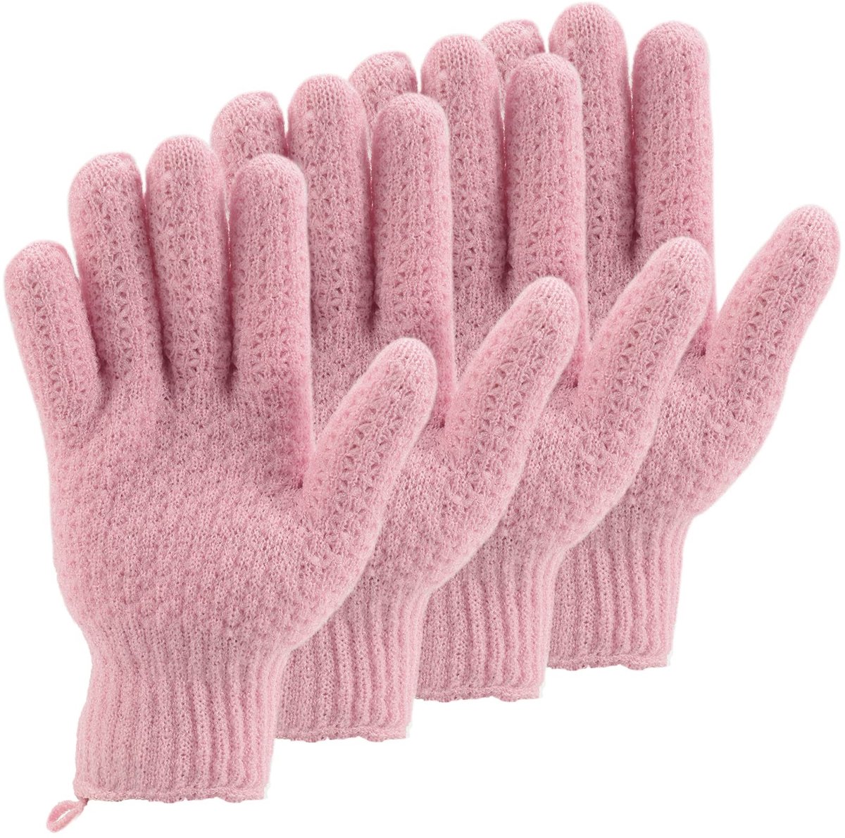 Badhandschoenen Set van 2 - Exfoliërende Scrub Mittens voor Lichaam en Gezicht