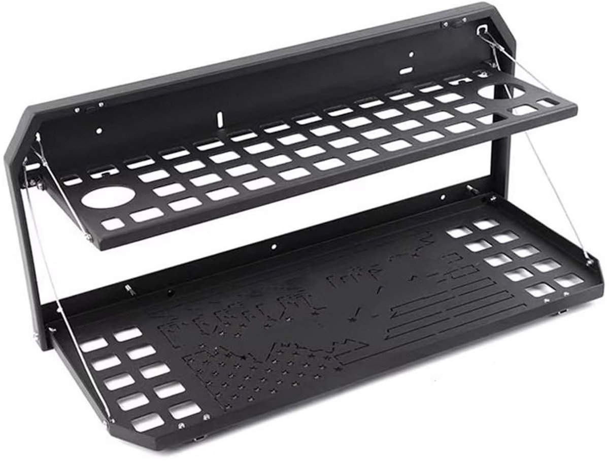Kofferbakafdekking - Opvouwbare Tafelrek voor Jeep Wrangler 2007-2024