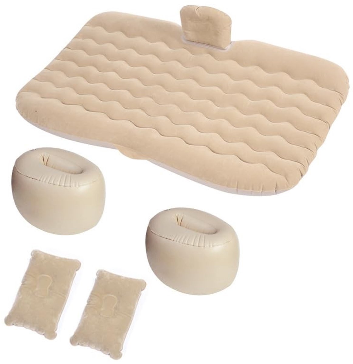 Opblaasbaar Auto Matras voor Toyota Prius+ - Zwart/Beige
