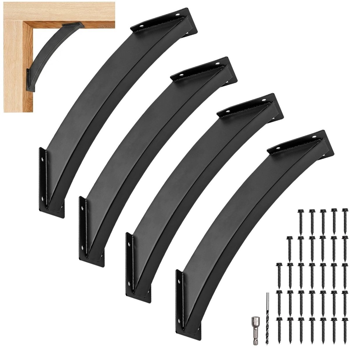 Heavy Duty Daksteunen Set - Voor Pergola en Prieel