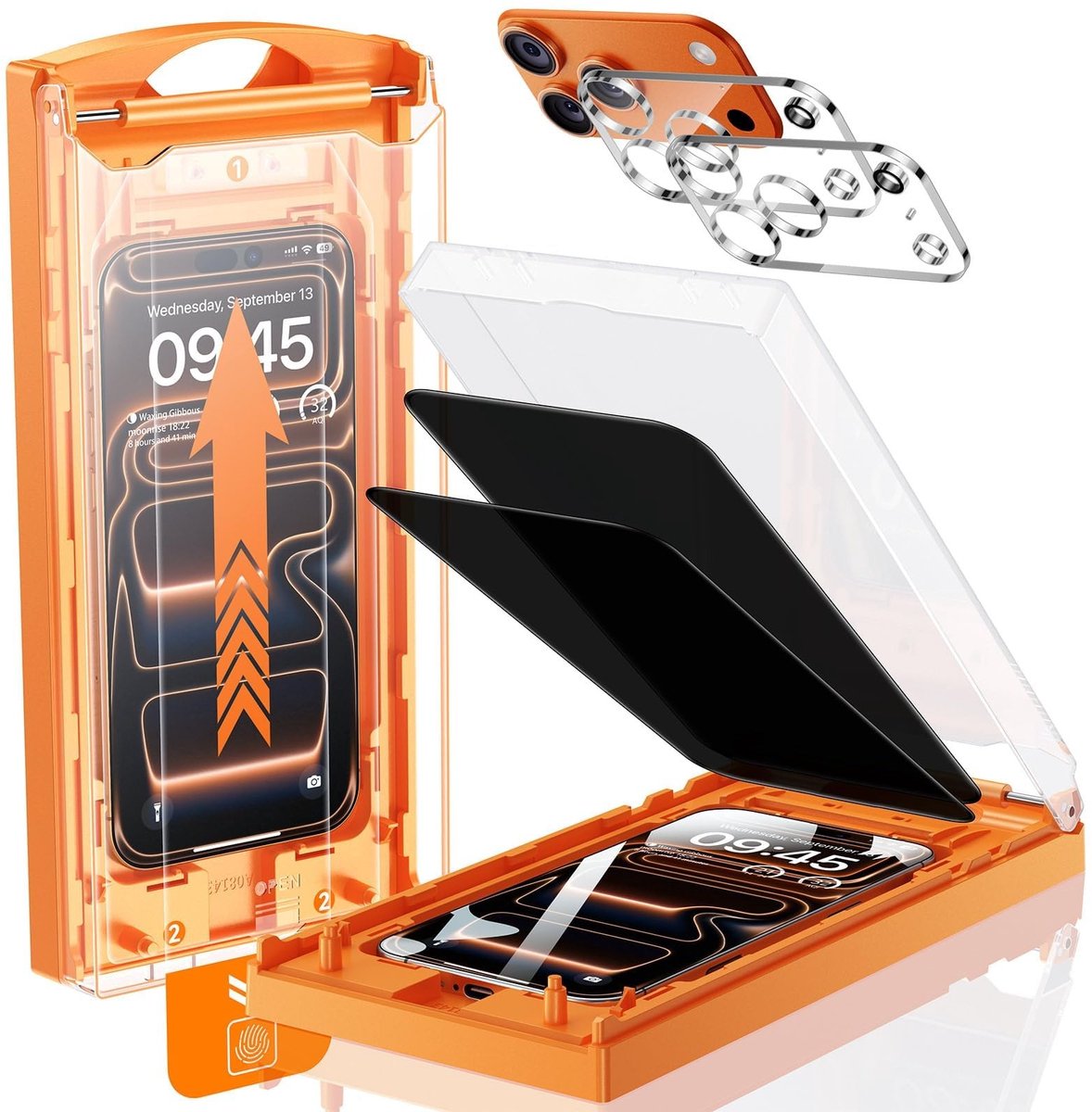 Privacy Screen Film voor iPhone 17 Pro - Met camera lens bescherming