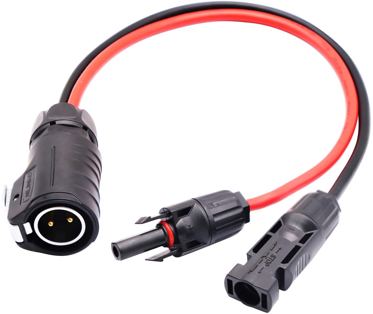 MC4 Adapter Kabel - 0.4m met 2 Pin Male Connector