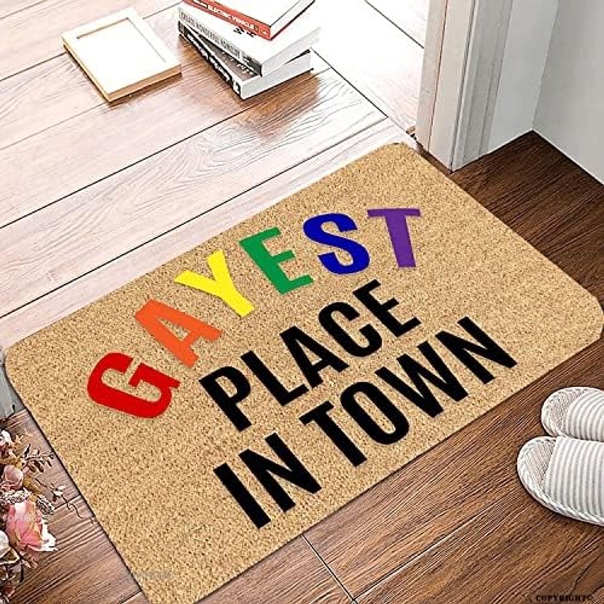 Buitendeurmat met Pride-ontwerp - Antislip voor binnen en buiten