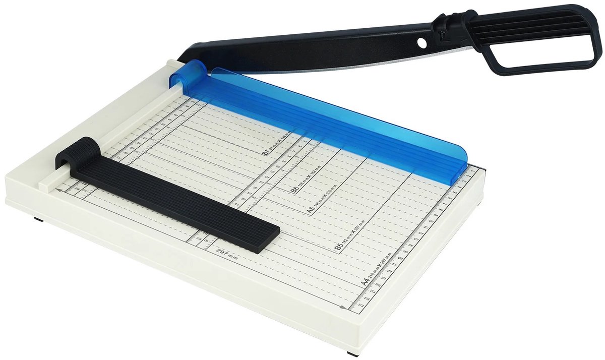 Waves - Papiersnijder - Papiersnijmachine - Papiersnijder hefboom - 16 vellen capaciteit - Snijapparaat voor Kantoor, School en Hobby