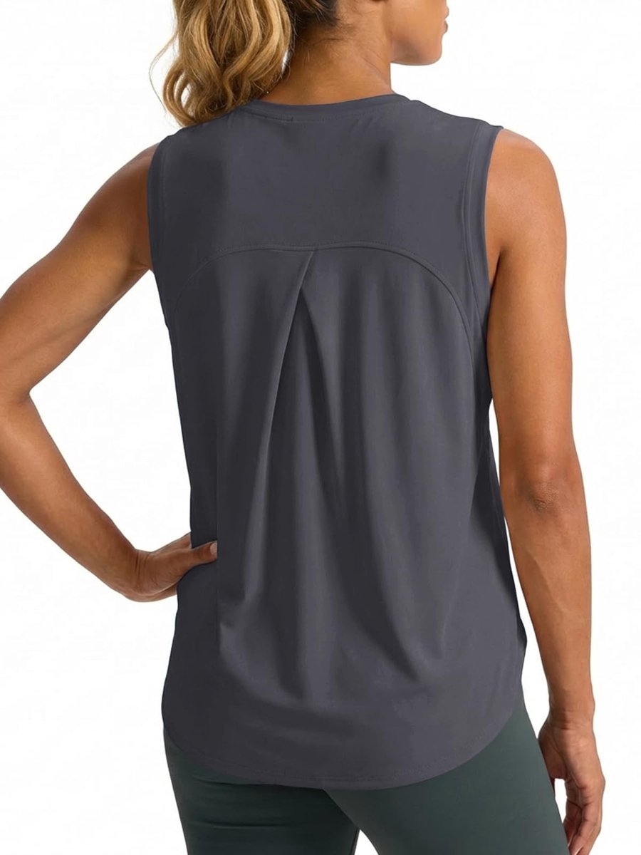 Mouwloze Sport Tanktop - Donkergrijs