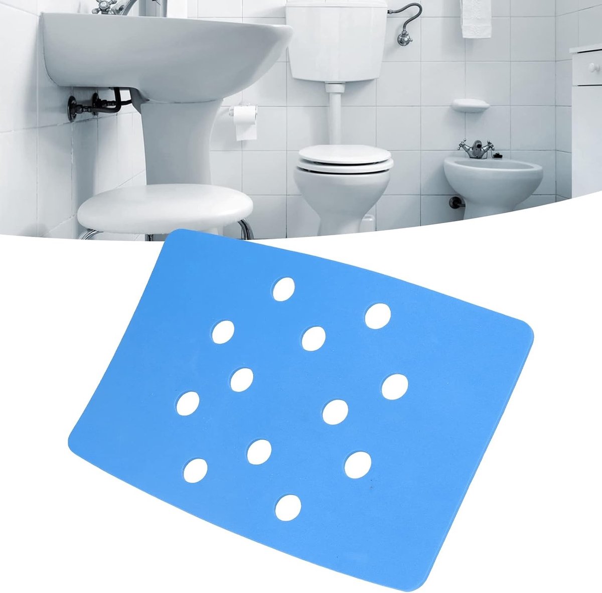 Comfortabele Douche Stoel Kussen - Antislip EVA Kussen voor Badkamer, Ventilatie en Ondersteuning