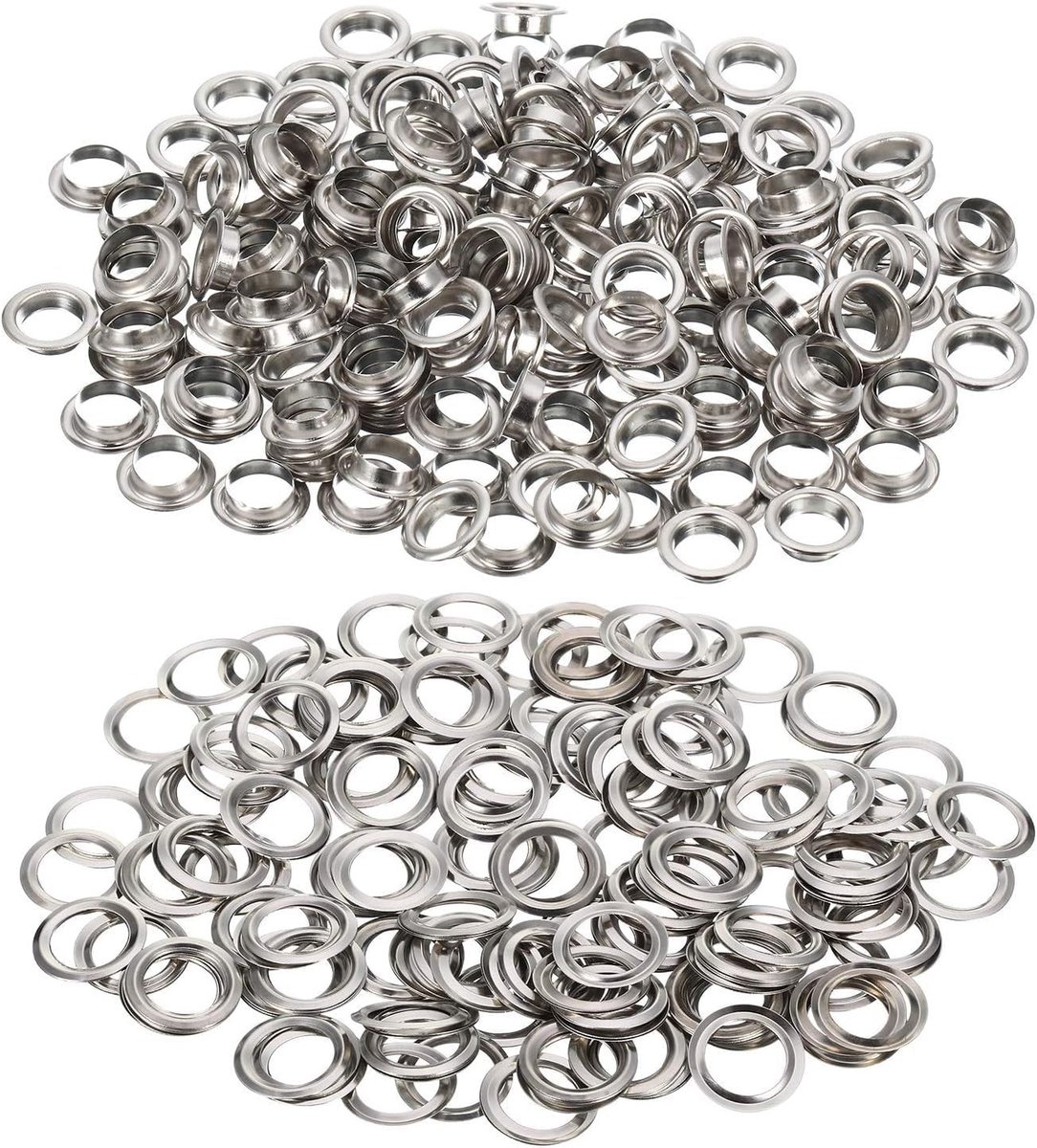 120-delige set voor het bevestigen van metalen ringen, sluitingstools en oogtangen voor stoffen, kleding en leer