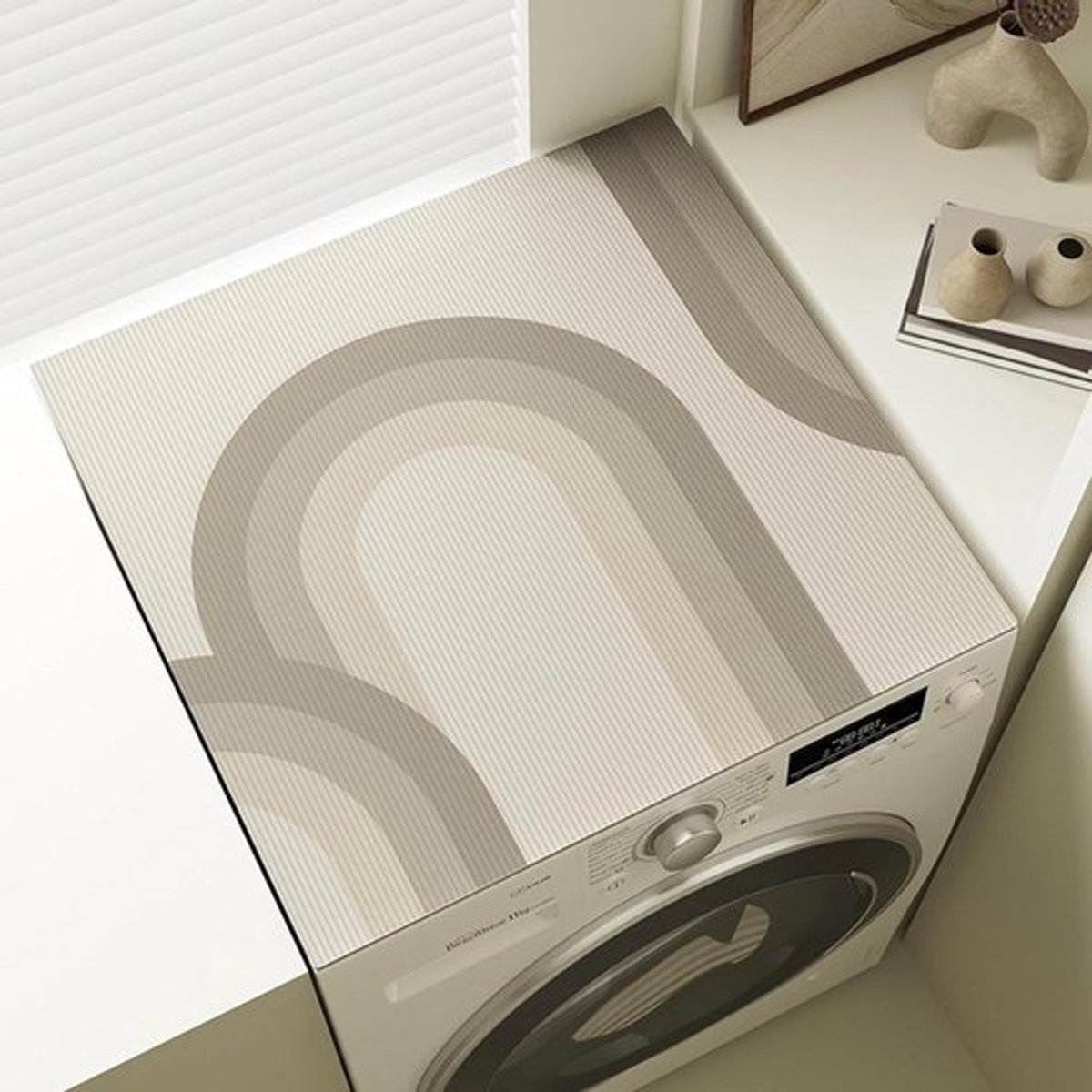 Wasmachine Beschermmat - Droger Mat Antislip - Apparaten Beschermen - Waterdicht Hittebestendig - 60 x 60 cm - Grijs