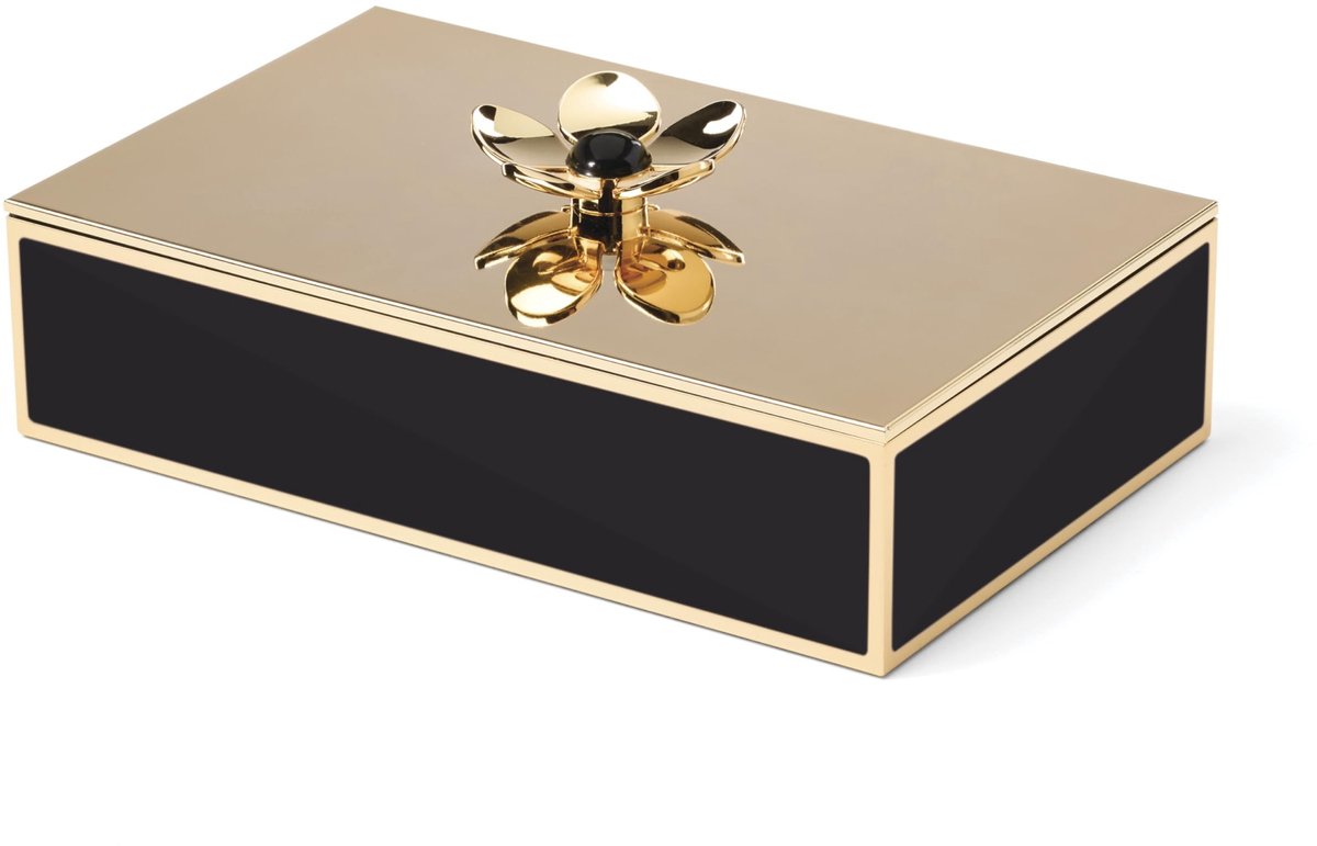 Grote Bloemenbox - Zwart - Voor Sieraden en Verzamelobjecten