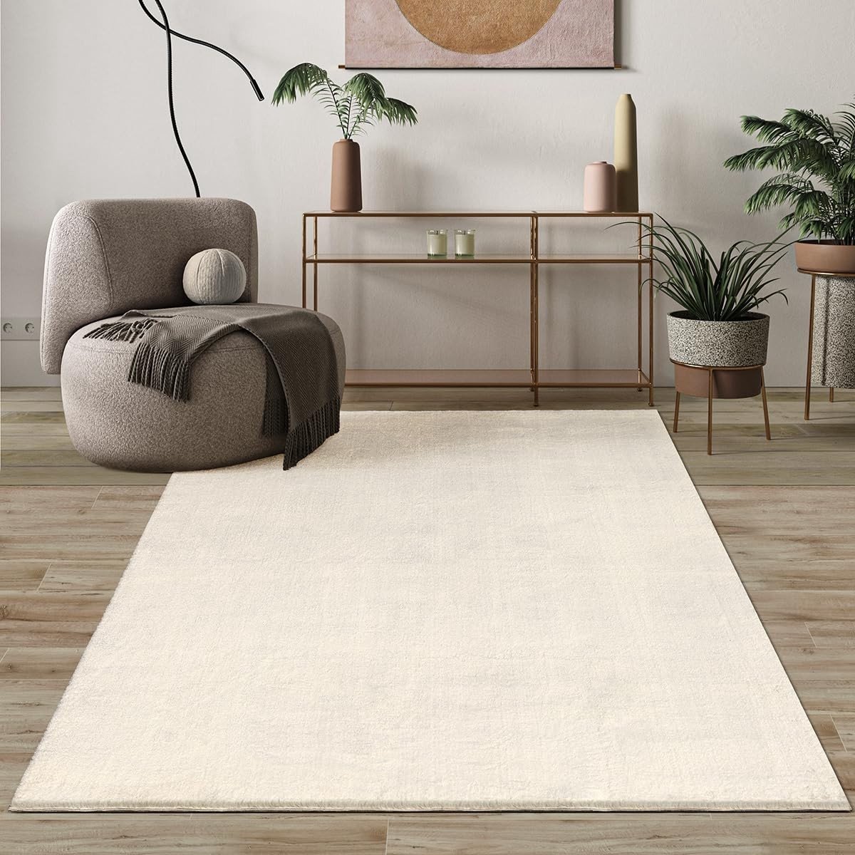 Kinderspeelkleed met Planeten en Sterren - Grijs - 120 x 170 cm