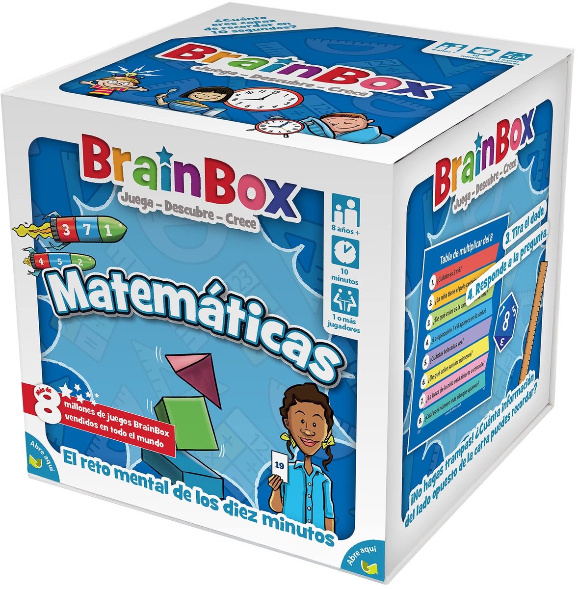 Educatief Bordspel - Wiskunde met Geheugen- en Observatiekaarten - Spaans - 1 Speler