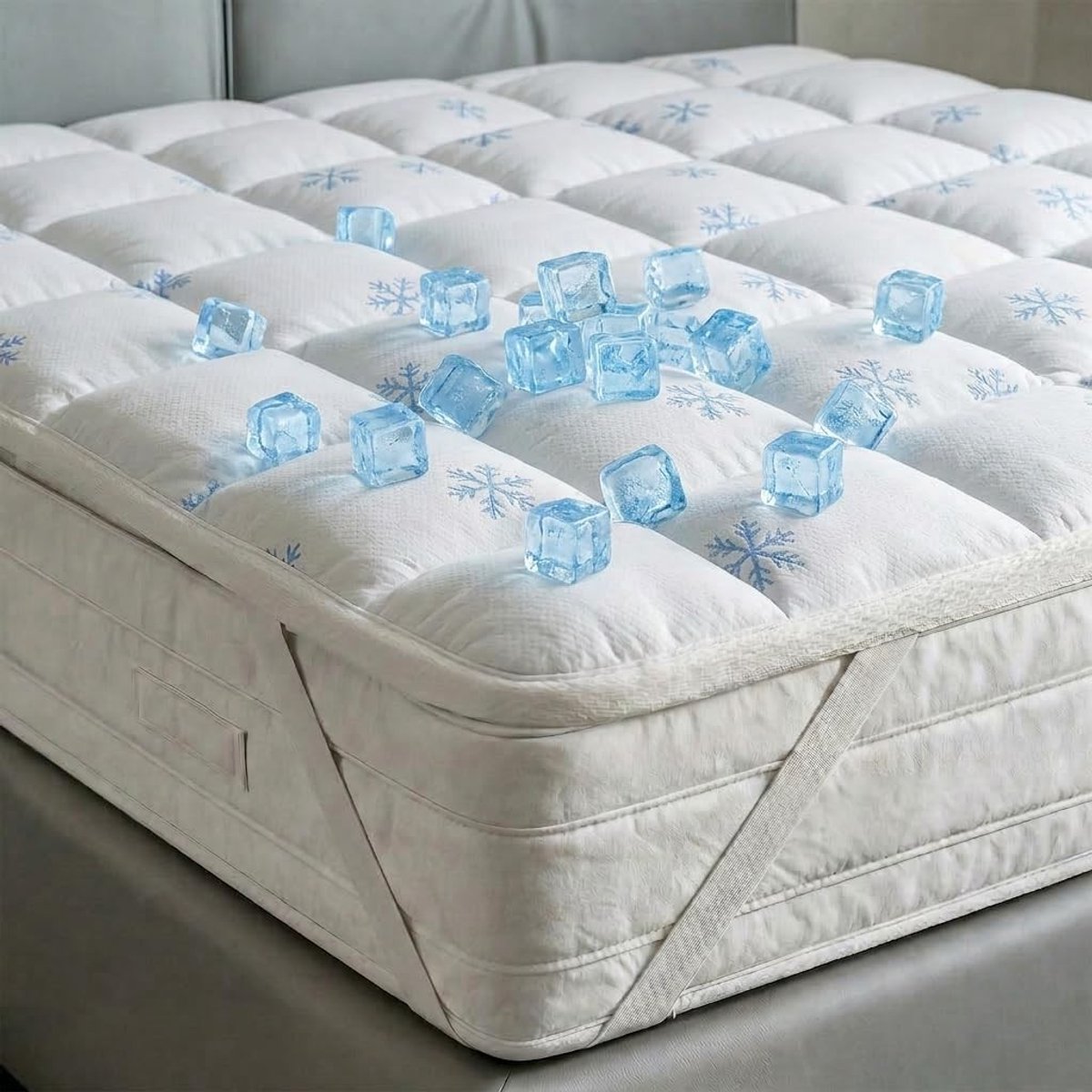Topper - Dubbelzijdig met Rubberbanden - 160x195 cm