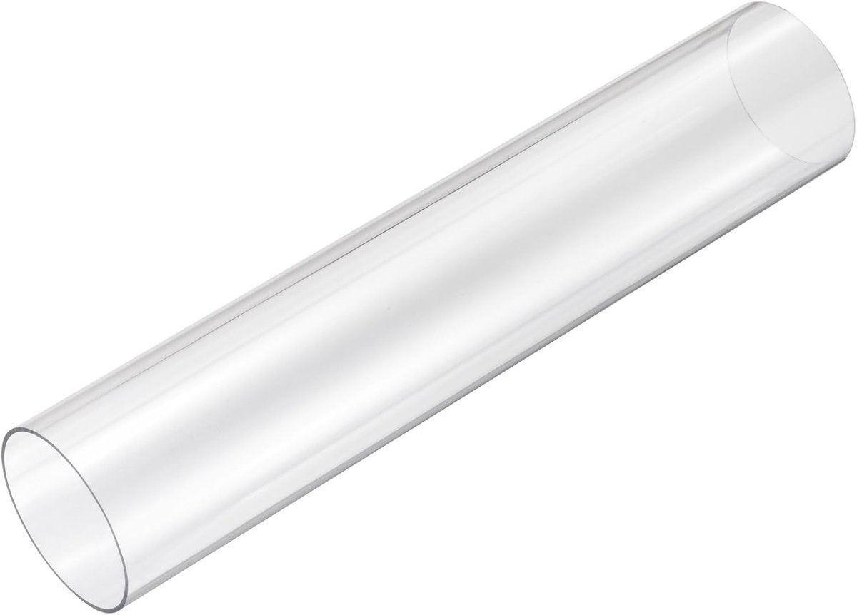 305 mm lange transparante buis van polycarbonaat, ID 60 mm x OD 63 mm, ronde kunststof buis voor tuin, aquarium, waterleiding