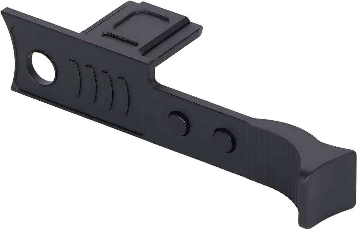 hotshoe duimgreep voor Leica Q3 Q2, aluminiumlegering duimgreep met Hot Shoe Cover Protector Duimsteun Houder voor Leica Q2 Q3 camera-accessoires (zwart)