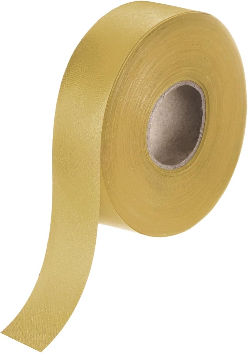 METERXITY 1-pack extra brede enkelvoudige biaisband, 1,2 inch x 55 meter satijnen biaisband voor naaien/naaien/quilten/zomen/doe-het-zelf ambachten/quiltbinding [kaki]