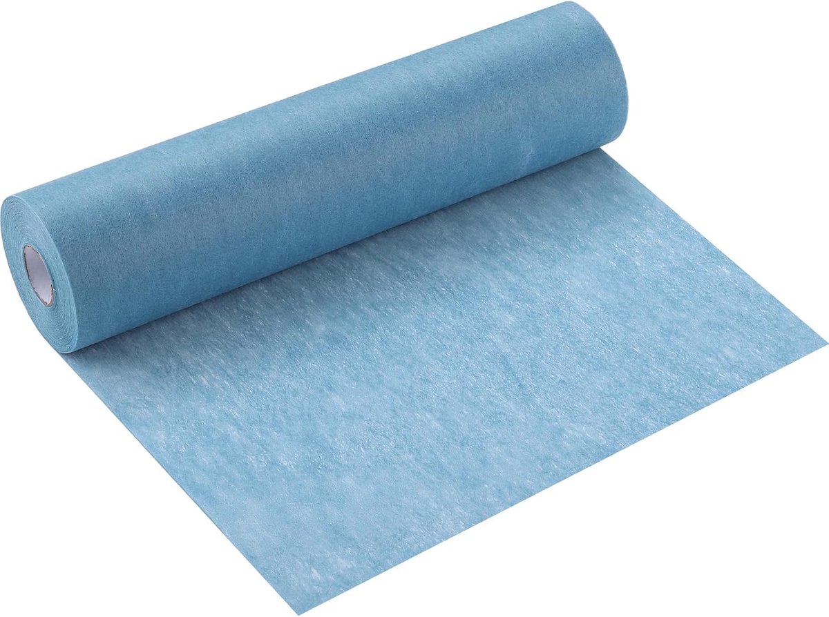 Tafelloper, rookblauw, 30 cm x 30 m, tafelloper, rol, tafeldecoratie, tafelband, modern, voor feest, verjaardag, bruiloft, decoratie