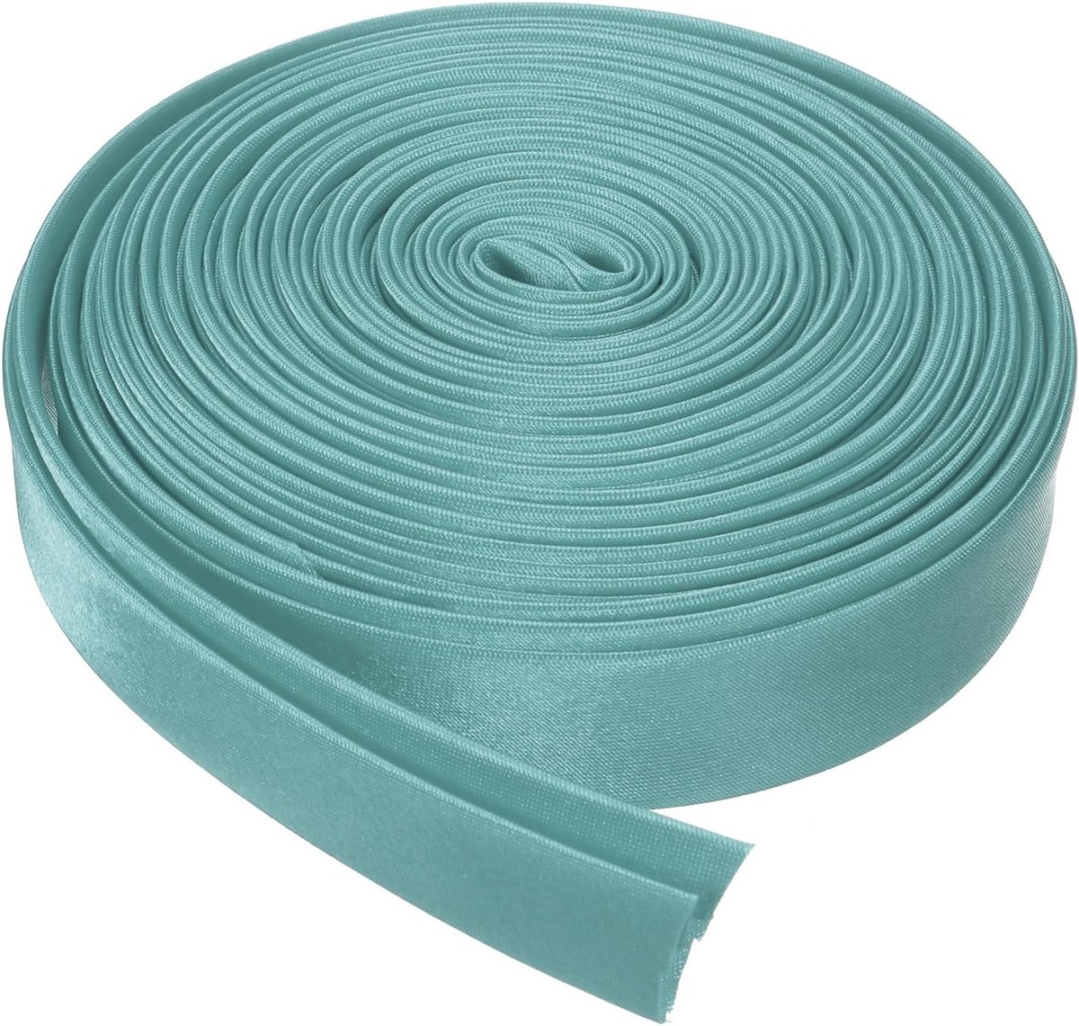 Double Fold Bias Tape voor Naaien 4/5 inch x 5,5 Yards Satijn Pre-Fold Continuous Binding Tape voor Naaien Quilting Hemming Binding DIY Crafts, Grijs Groen