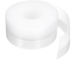 Weerstrip, deurafdichting, 16,4 ft x 35 mm, siliconen afdichtingsstrip voor deur, tochtstopper, plakband, raam, huis, douche, glas, kolommen, lengte 5 m, transparant