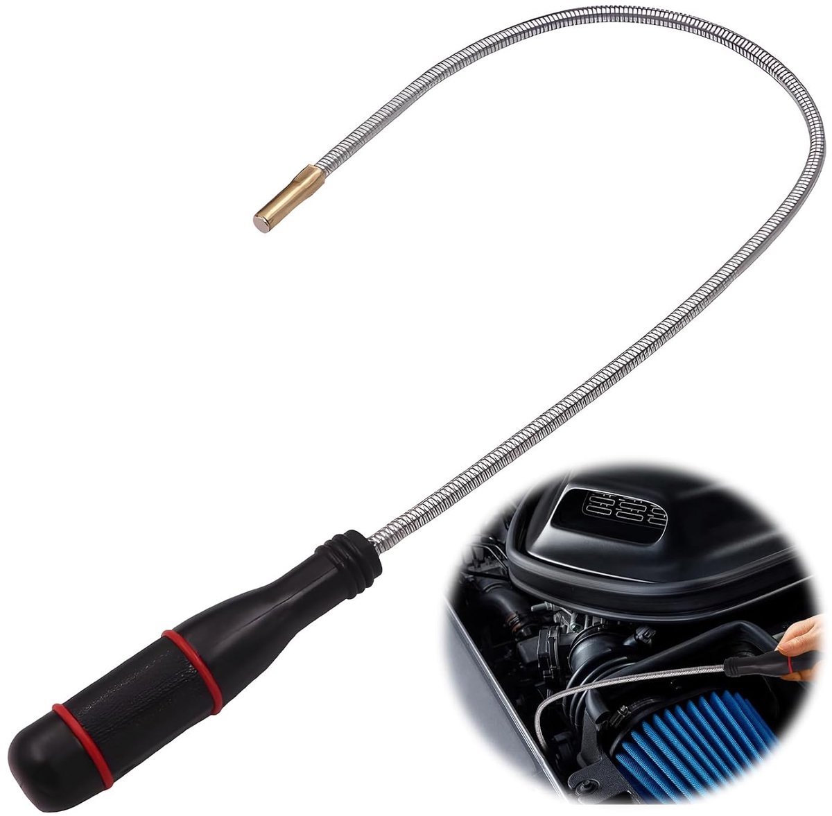 60 cm flexibele magneetlifter met sterke magneet, flexibele magneetstaafgrijper, flexibele magneetlifter magneetstaafgrijper, voor nauwkeurig opnemen van metalen onderdelen, gereedschap voor