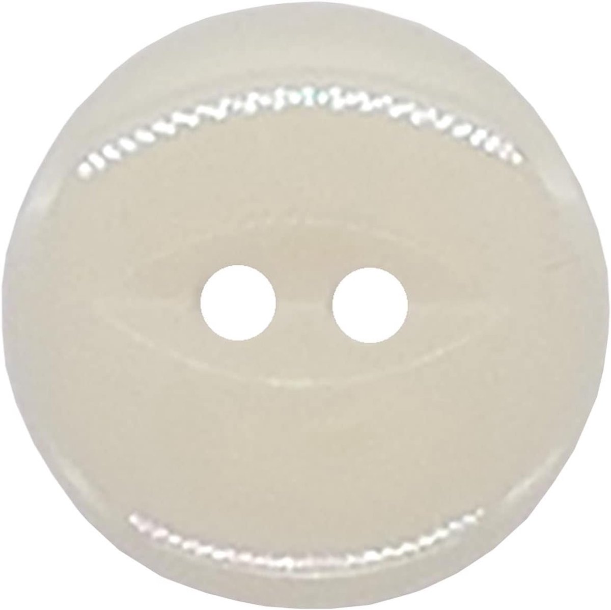 20 Pack Ronde Acryl Fish Eye Knoppen, Baby Knoppen, Naaien, Breien Knoppen - Effen Wit 19mm/30 Lignes
