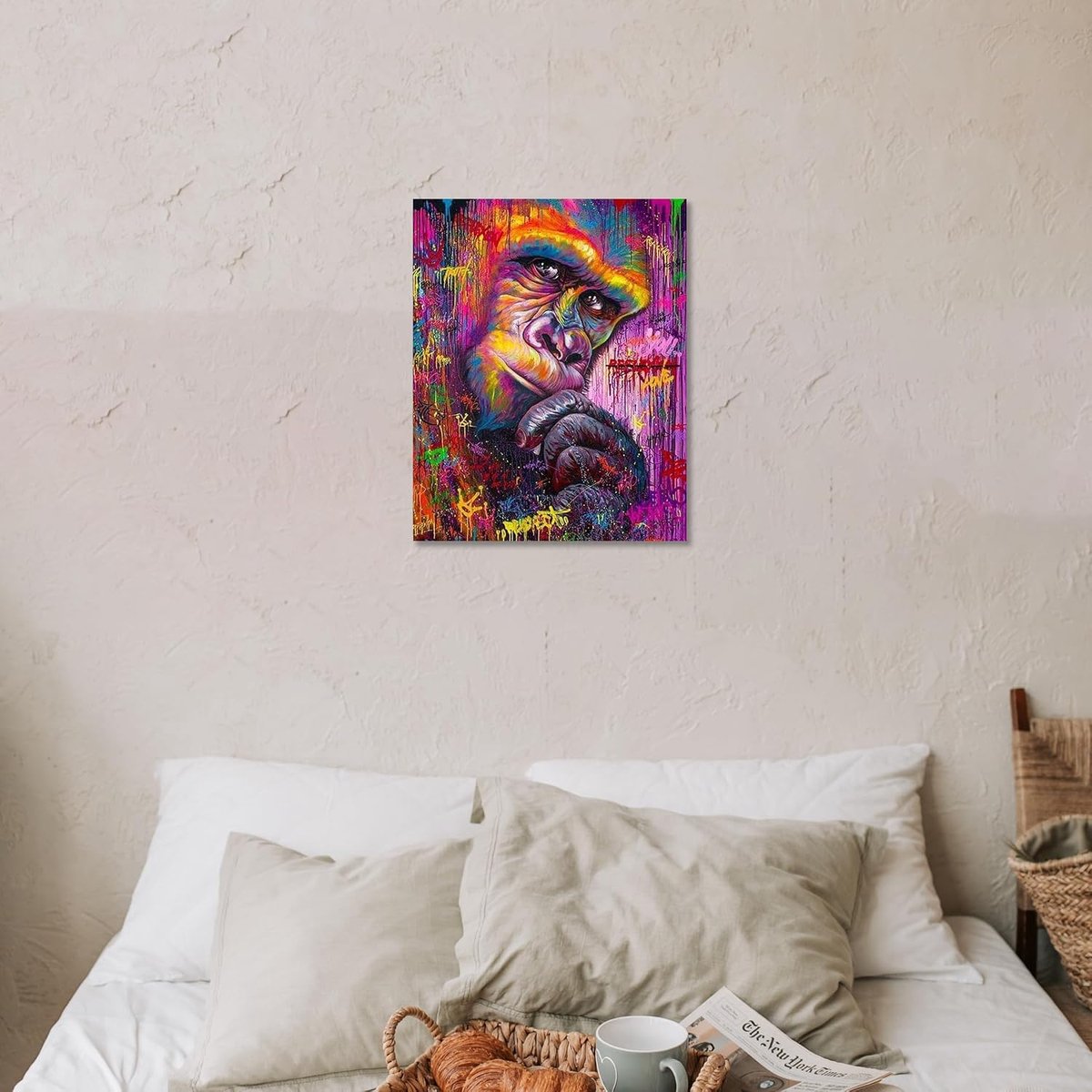 schilderen op nummer canvas voor kinderen of volwassenen beginners met penselen en acrylverf zonder lijst (40 x 50 cm)